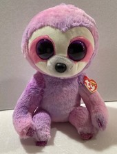 Ty DREAMY the LILAC SLOTH Beanie Boo Buddy 10”