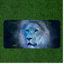 Custom Personalized License Plate Auto Tag With Gorgeous Magical Lion Design