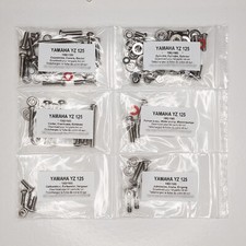 YAMAHA YZ 125 1982 1983 1984 1985 Kit viti PHILLIPS CROCE inox motore YZ125