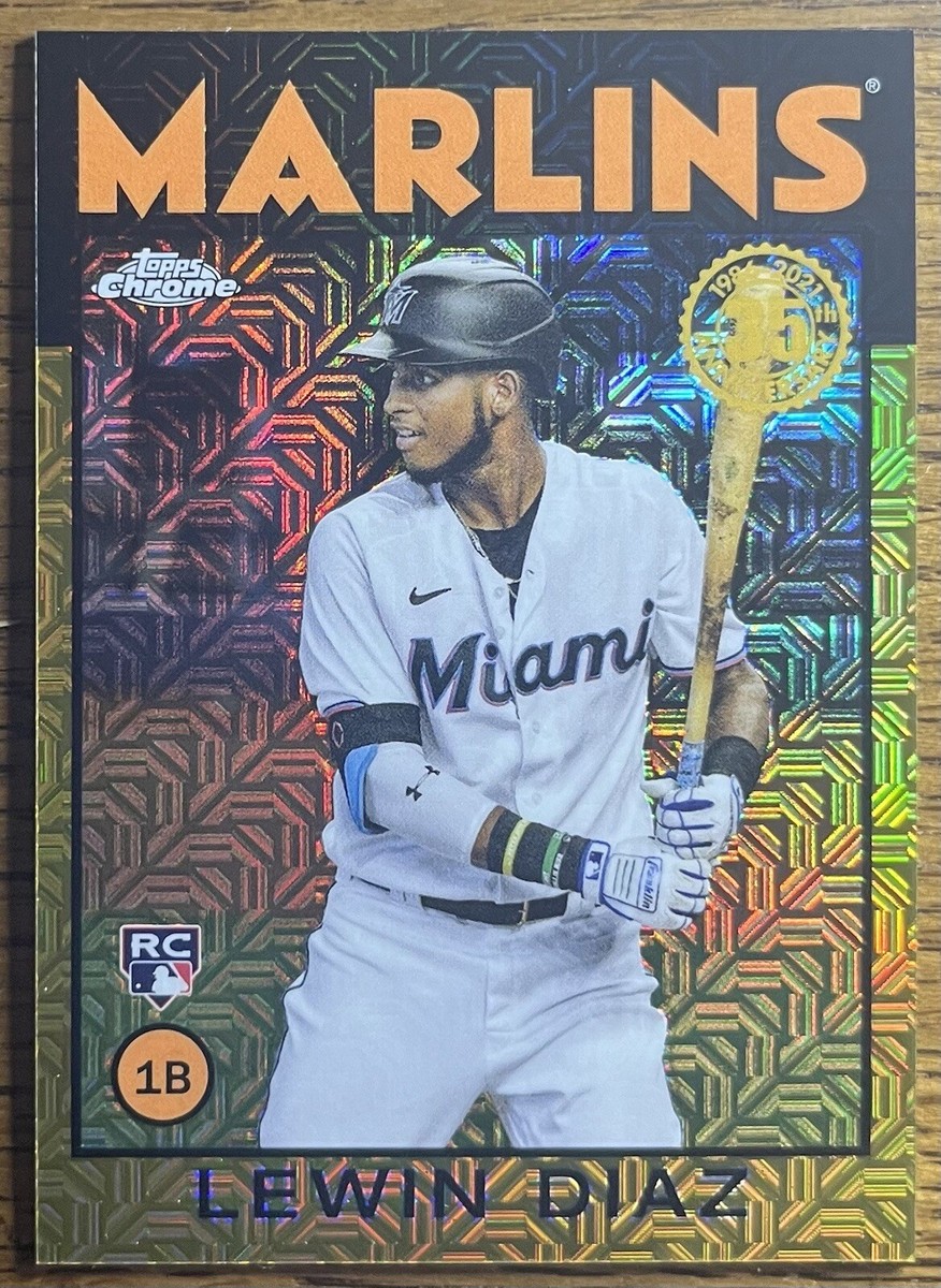 2021 Topps Chrome Silver Pack Lewin Diaz RC #86YC-72 - 1986 Gold