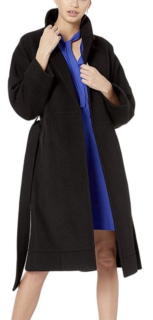 Nevereven Caviar Black Wool Blend Waist 