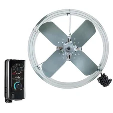 iLIVING Electric Exhaust Fan Gable Mount Thermostat Controlled 2339 CFM 120-Volt