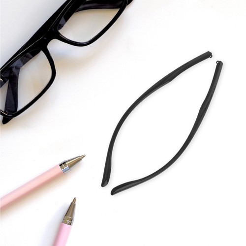 1 Par de Templos de Repuesto de Gafas 5.5mm Negro Anteojos Brazos Patas Universal - Imagen 2 de 12