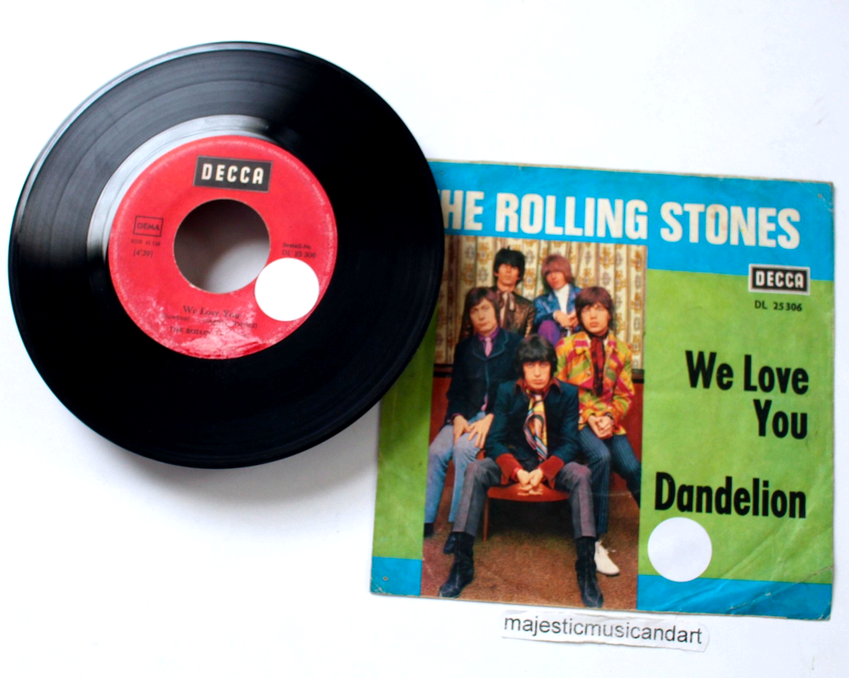 RARE BRIAN JONES ERA 1967 ORIGINAL THE ROLLING STONES 7