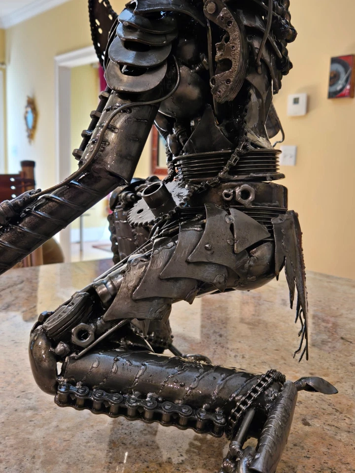 Metal Art Predator (depredadores) - figura estatua escultura de acero soldado pesado 24" Foto 3 de 4