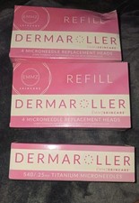 Dermaroller 540/.25mm Titanium Microneedles And 2 Boxes Of Refills By Emmzskinca