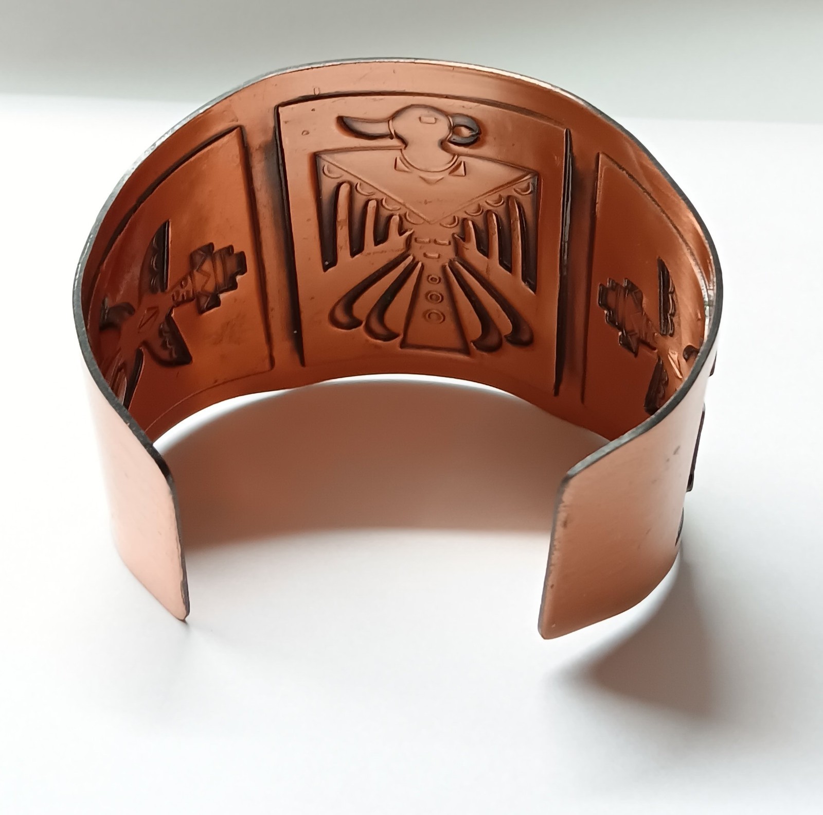 Bell Trading Post WIDE Solid Copper Cuff Bracelet… - image 4