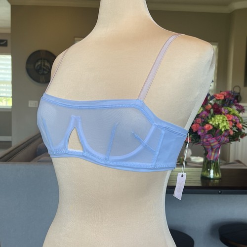 Nuevo con etiquetas Sujetador We Are HAH Free People con cable 30-38C Periwinkle transparente 32C 34C 36C 38C - Imagen 6 de 12