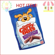 Canine Carry Outs Sausage Links Beef Flavor Dog Snacks, 5 Ounce Bag