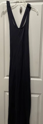 Abito lungo nero Michael Kors tubino incrociato taglia S