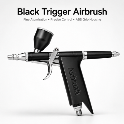 #ad #ad Black Trigger Airbrush Gravity Feed Spray Gun Fine Atomization for Nail Art DIY $19.90