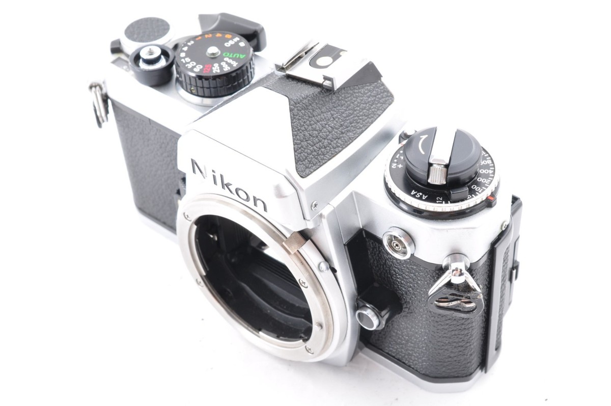 Nikon FE Silver 35mm Film Camera + Ai-s 50mm f/1.4 + MF-12 Data