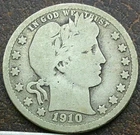 US 1910-D Barber Quarter  **