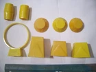 9 RARE MARX SUPER CIRCUS YELLOW BARRELS LOOP STANDS 1/32 54MM 60MM PLAYSET
