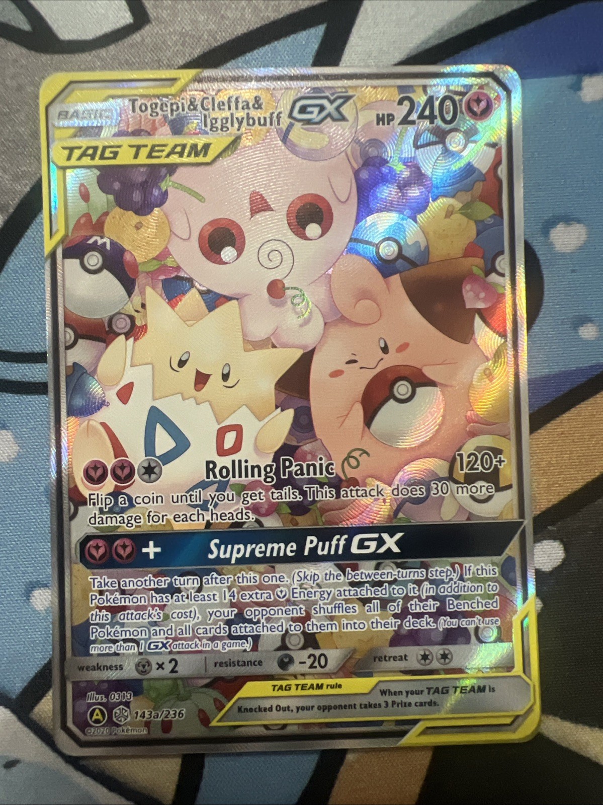 Togepi & Cleffa & Igglybuff GX 143A/236 Alternate Art Holo