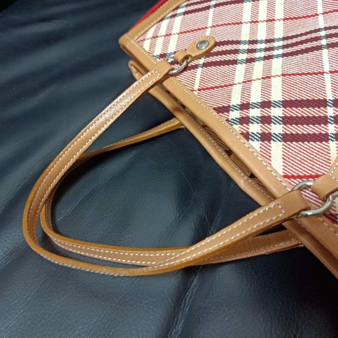 Burberry Blue Label Handbag Nova Check Cotton Canvas Leather Bag Handbag New thumbnail 6
