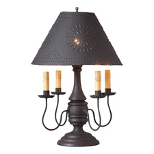 Jamestown Lamp in Hartford Black with Shade