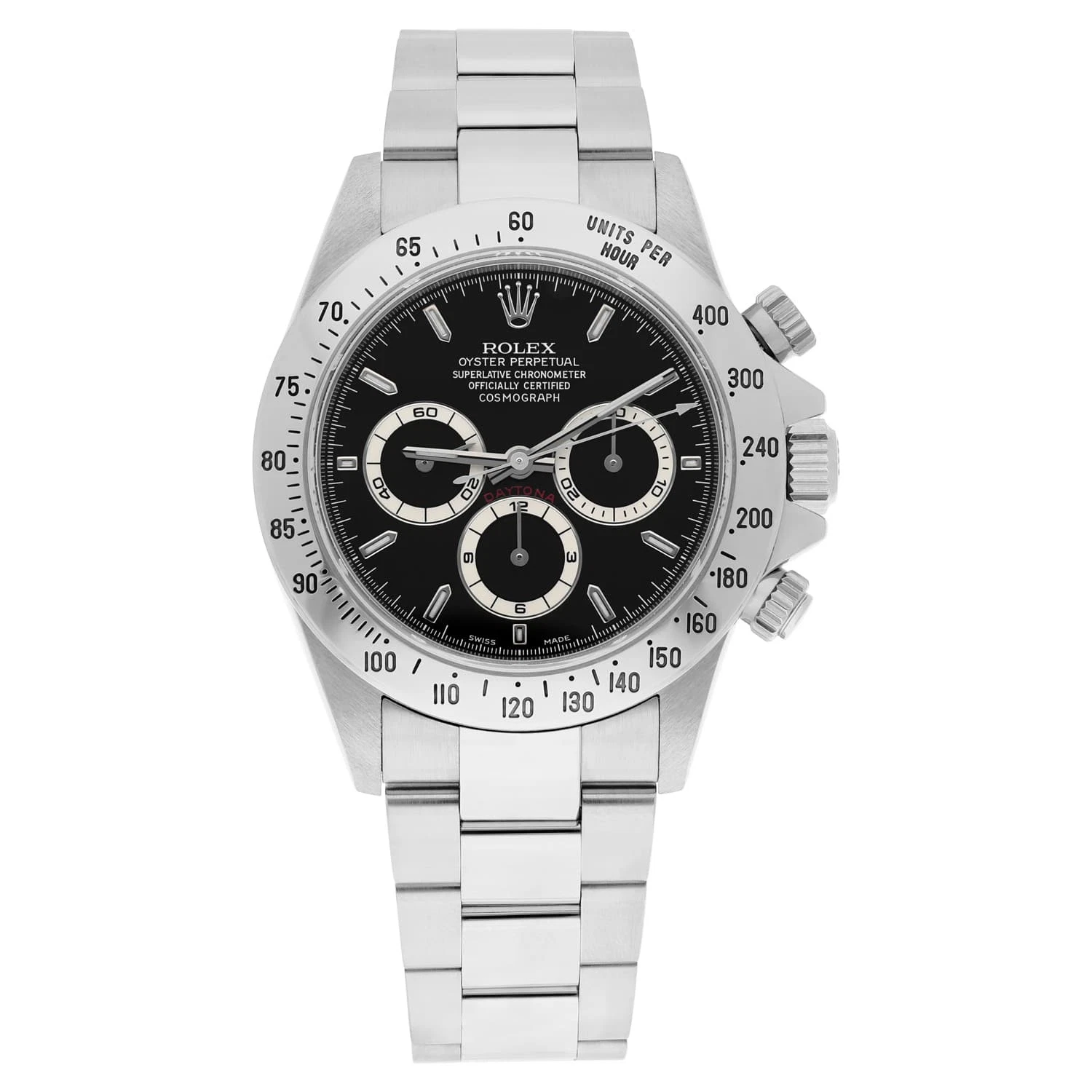 Zenith — Rolex Cosmograph Daytona 16520 Black Dial Zenith Movement Vintage 2000 Complete