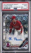2019 BOWMAN DRAFT CHROME DRAFT PICKS AUTO #CDAKP KYREN PARIS 71/71 PSA 9 AUTO