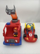 Blippi Fire Truck With sound / Race Car Figures Included 2021-22 Moonbug Toy
