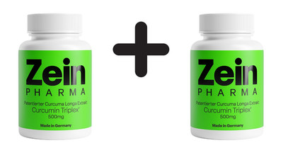 2 x Zein Pharma Curcumin Triplex, 500mg - 90 caps (471,94 EUR/kg)