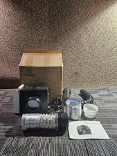 Comgrow 2 in 1 Hose Smoke Absorber Strong Suction 3 Stage Purification Black