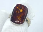 Vintage Baltic Amber 925 Sterling Silver women’s Ring Size 6.5