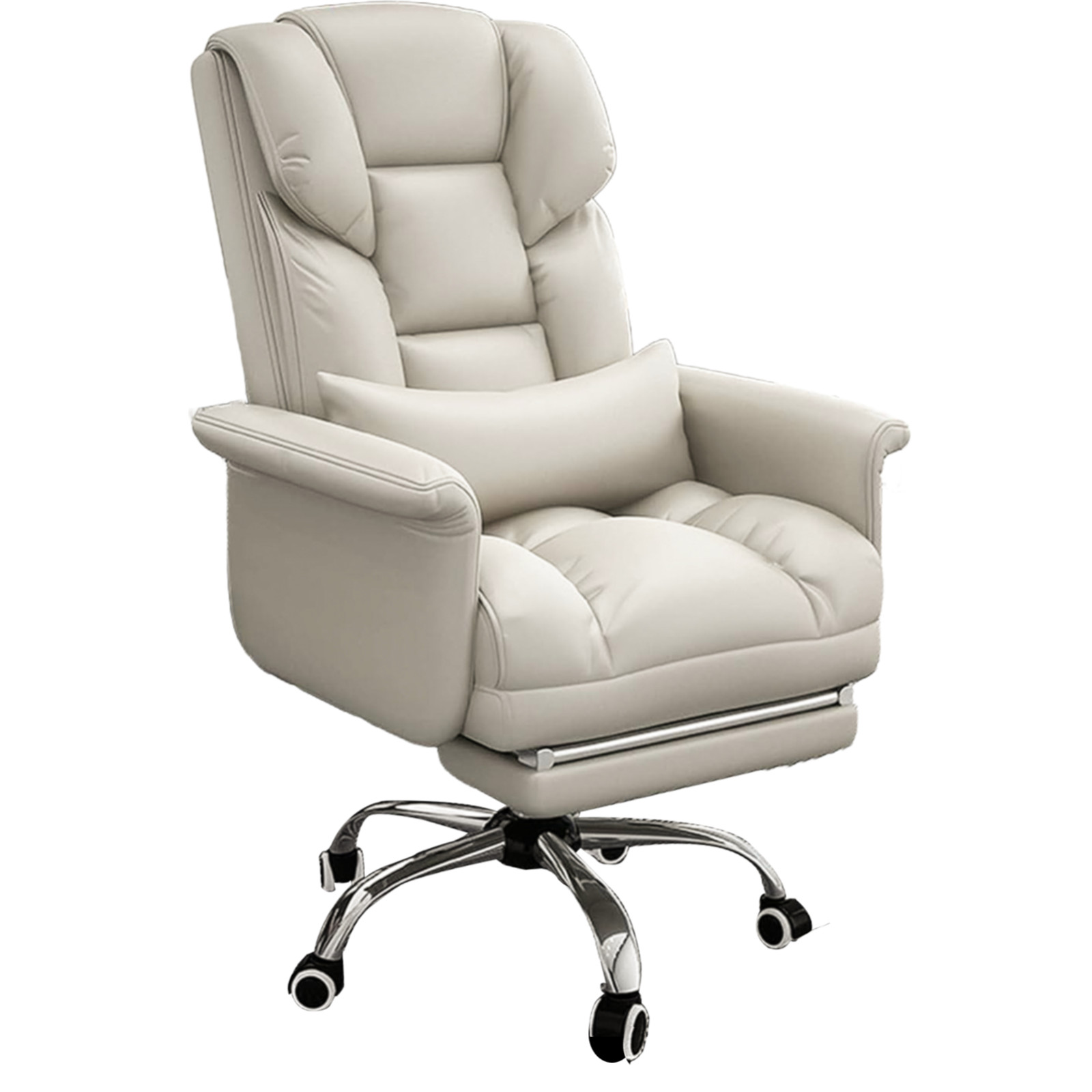 Executive Office Chair with Foot Rest & Ergonomic Pocket Spring Lumbar Support