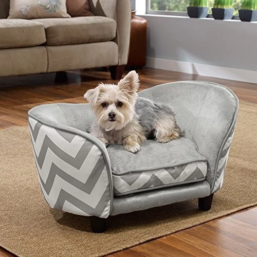 ENCHANTED HOME PET SNUGGLE PET SOFA BED 26.5 BY 16 BY 16-INCH - GRAY - Image 3 of 4