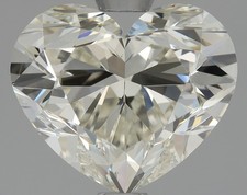 Natural Mined Diamond 1.70 CT Certified GIA Heart Cut Loose K color VS1 clarity 3791.76 per carat