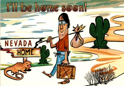 NEVADA, HOME BLACKNER, UTAH, Cedar City, John Hinde Curte Postcard