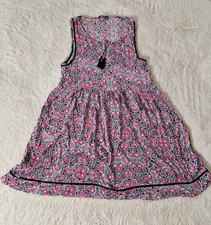 New Look Womens Dress Sleeveless Floral Pink Tassel Pullover Mini UK 16