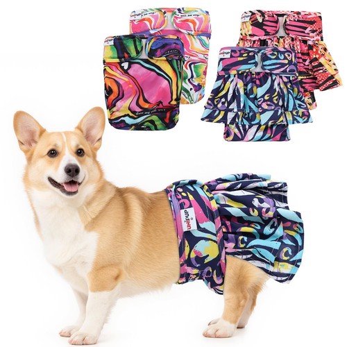 Female Dog Diapers Reusable No Hole Period Panties Washable Diapers Female fo...