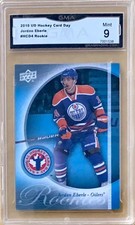 2010 UD - HOCKEY CARD DAY #HCD4 - JORDAN EBERLE - ROOKIE - GMA 9 - MINT. rookie card picture