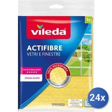 24X Lot Vileda Actifibre Vitres Et Fenêtres 36X32Cm 1Pz