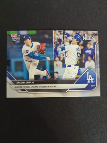 Shohei Ohtani 2025 MLB Topps NOW Game For The Ages 10Ks & 3HRs Dodgers #884