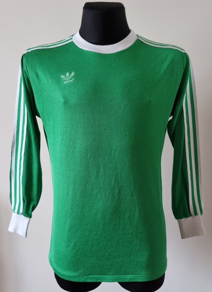 Vintage Adidas Football made in W. Germany Green Jersey size