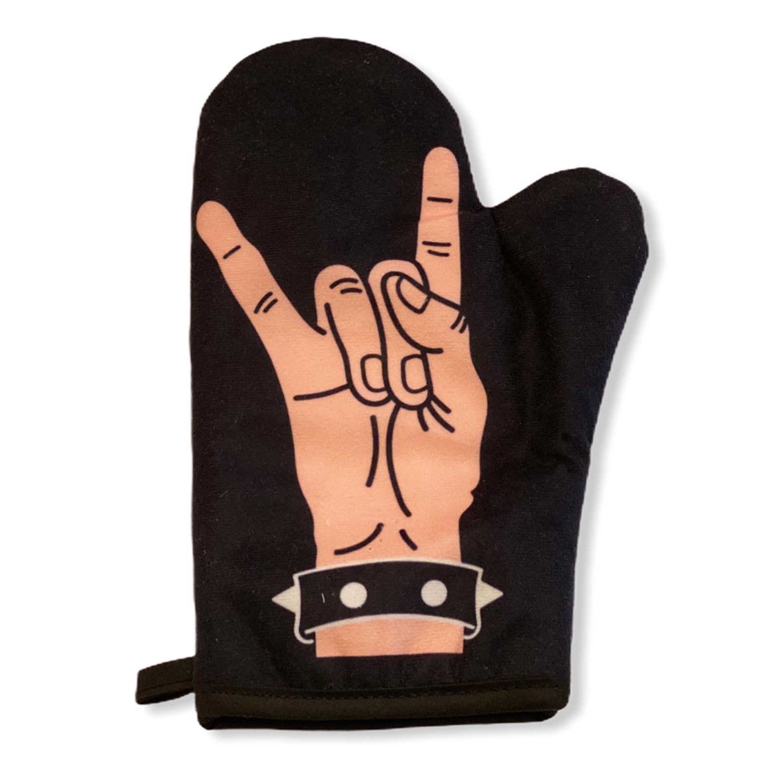 Rock Hand Oven Mitt Metal Rock and Roll Music Graphic Novelty Kitchen