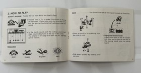 Donkey Kong JR Instructions Booklet For Nintendo Entertainment System (NES) Game
