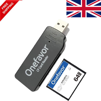 64 MB CF Card CompactFlash Kartenleser, Compact Flash CF Speicherkarte USB Reader
