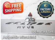 Oem 2007-2012 Mitsubishi Eclipse Rear Bumper 12 Pcs Decal Logo Badge Emblem Used