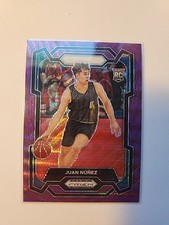 2024-25 Panini Prizm Draft Picks - Juan Nunez #36 Purple Pulsar Prizm /55 (RC)