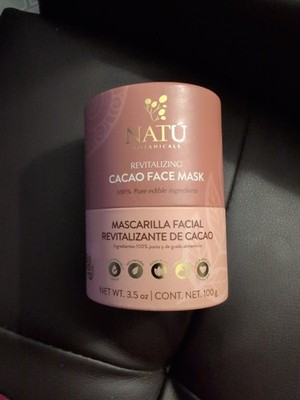 NATU Revitalizing Cacao Chocolate Edible Face Mask All Natural Pore Minimizing