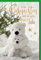 Weihnachten EisbäRen GlüCkwunschkarte Mit Umschlag