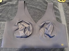 Evelyn  Bobbie Evelyn Seamless Wirefree Bra Large Navy Blue 3B