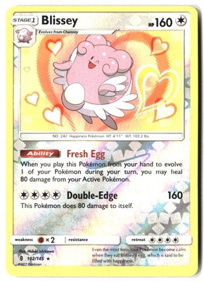 Blissey Reverse Holo Holo Rare SM - Guardians Rising 102/145 MP