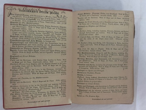 BAEDEKER’S GREAT BRITAIN Handbook For Travellers 1910 7th Ed. VGC Antique Book - Bild 5 von 10