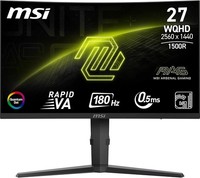 MSI MAG 275CQRF QD E2 27 Inch WQHD Curved Gaming Monitor - 1500R 2560 x 1440 Rap