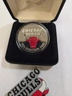 1996 Chicago Bulls Silver Basketball Round .999 Silver 1oz. Colorized