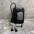 Vintage Optimus SCP-102 AM FM Cassette Player w/ Sony Walkman Headphones Tested